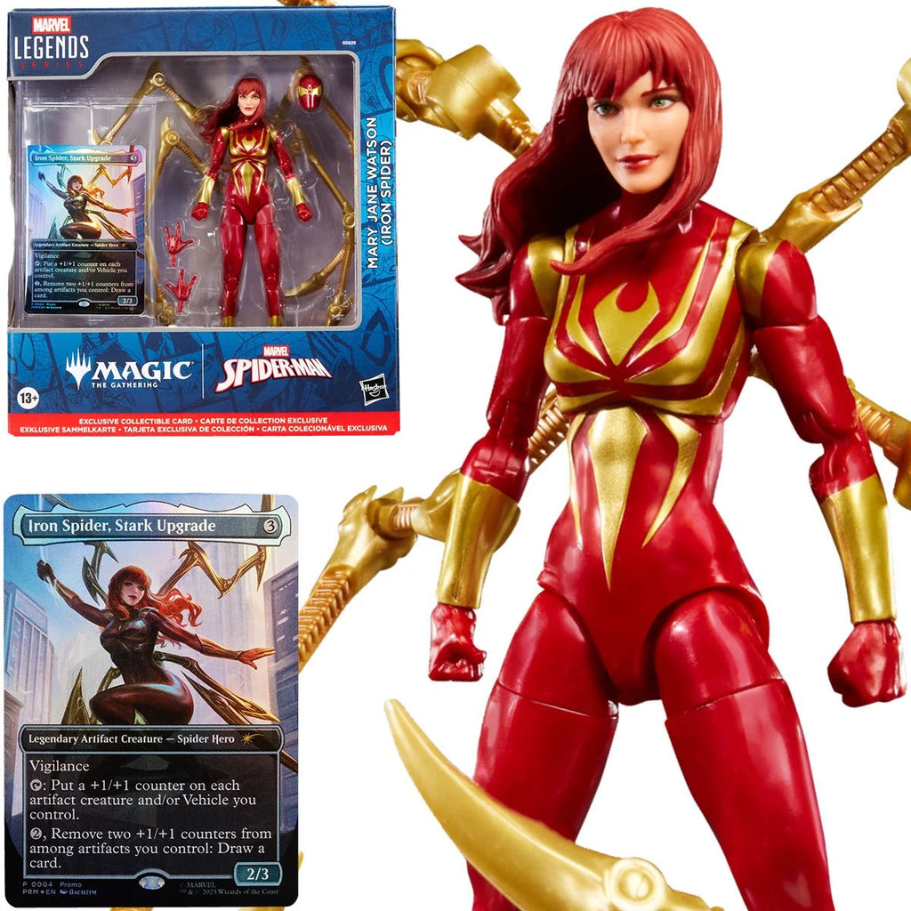 Marvel Legends Wolverine Marvel Legends Series, Magic: The Gathering, Mary Jane Watson (Iron Spider), Figura Spider-Man De 15 Cm Con Carta Exclusiva Metalizada Magic The Gathering Marvel Marvel Legends Wolverine Marvel Legends Series, Magic: The Gathering, Mary Jane Watson (Iron Spider), Figura Spider-Man De 15 Cm Con Carta Exclusiva Metalizada Magic The Gathering Marvel