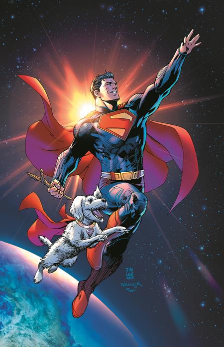 SUPERMAN UNLIMITED #1 CVR G JIM LEE SUPERMAN MONTH CARD STOCK VAR