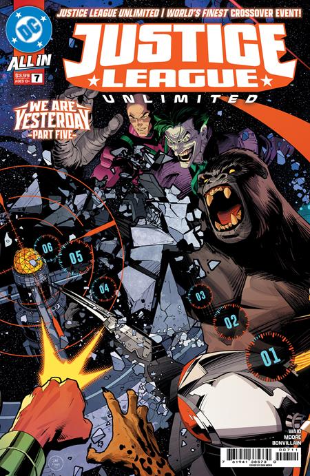 JUSTICE LEAGUE UNLIMITED #7 CVR A DAN MORA CONNECTING (WE ARE YESTERDAY)