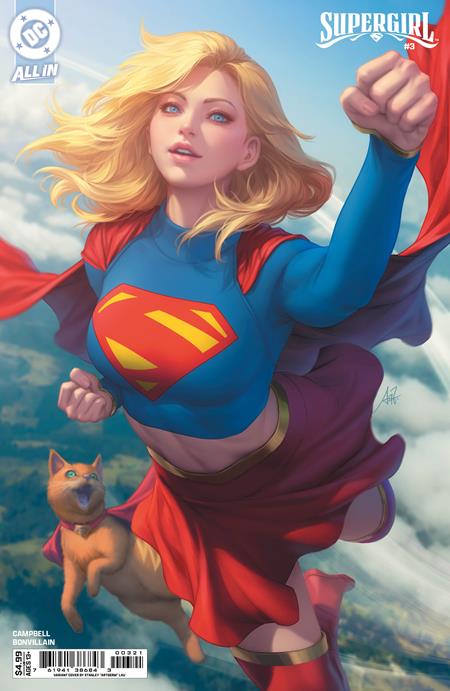 SUPERGIRL #3 CVR B STANLEY ARTGERM LAU CARD STOCK VAR