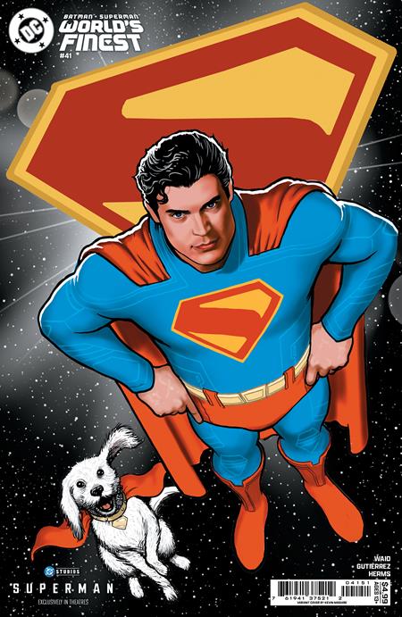 BATMAN SUPERMAN WORLDS FINEST #41 CVR D KEVIN MAGUIRE SUPERMAN MOVIE CARD STOCK VAR (7/16/25)
