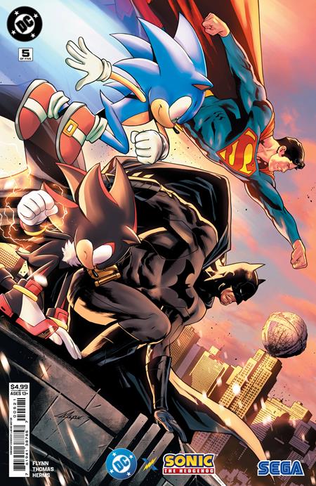 DC X SONIC THE HEDGEHOG #5 (OF 5) CVR B LUCAS MEYER CARD STOCK VAR (7/16/25)