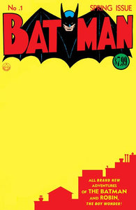 BATMAN #1 FACSIMILE EDITION CVR C BLANK VAR