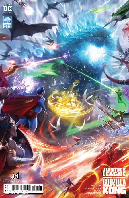 JUSTICE LEAGUE VS GODZILLA VS KONG #1 (OF 6) CVR C FRANCESCO MATTINA CARD STOCK VAR