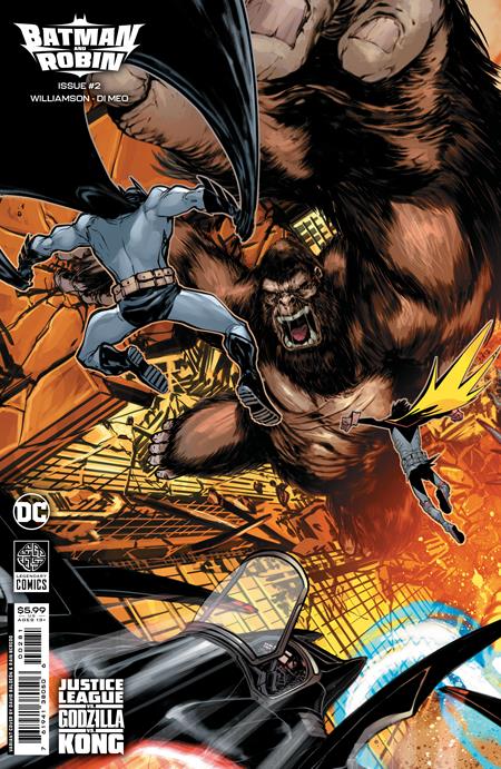 BATMAN AND ROBIN #2 CVR H JUSTICE LEAGUE VS GODZILLA VS KONG CARD STOCK VAR