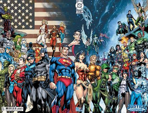 JUSTICE LEAGUE UNLIMITED #1 CVR E ED BENES CARD STOCK VAR