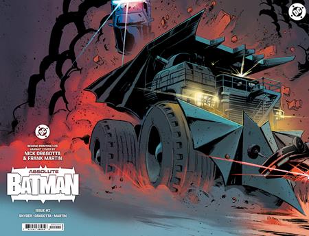 ABSOLUTE BATMAN #2 2ND PRINT CVR D INC 1:25 DRAGOTTA BATMOBILE (12/25/2024)