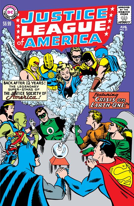 JUSTICE LEAGUE OF AMERICA #21 FACSIMILE EDITION CVR B MIKE SEKOWSKY FOIL VAR