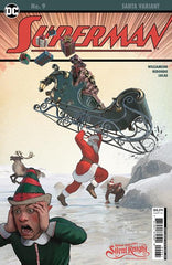 SUPERMAN #9 CVR E MIKEL JANIN SANTA CARD STOCK VAR (12/20/23)