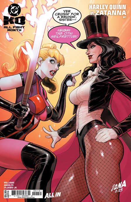 DC K.O. HARLEY QUINN VS ZATANNA #1 (ONE SHOT) CVR E DAVID NAKAYAMA CARD STOCK VAR (12/17/2025)