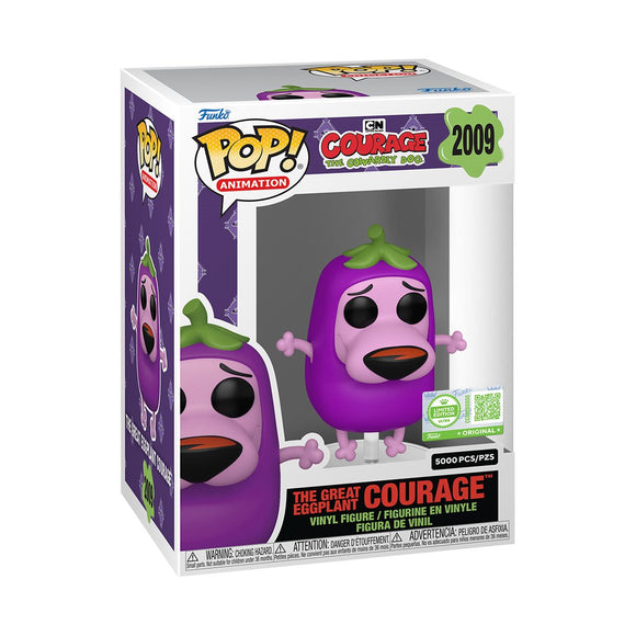 Funko Pop! Courage The Cowardly Dog - Entertainment Earth Exclusive Eggplant Courage (Limited 5000 Pieces)