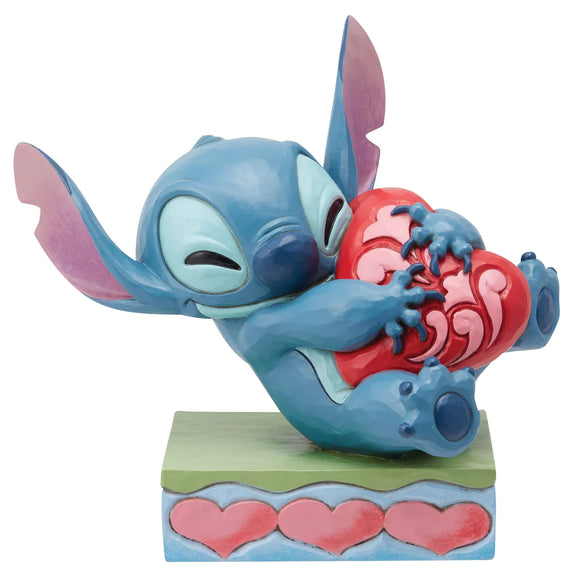 Stitch Hugging Heart Disney Traditions - Enesco