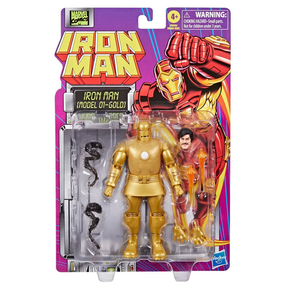 Marvel Legends - Iron Man Retro Wave - Iron Man (Model 01 - Gold) (PREORDER ITEM AUGUST 2024)