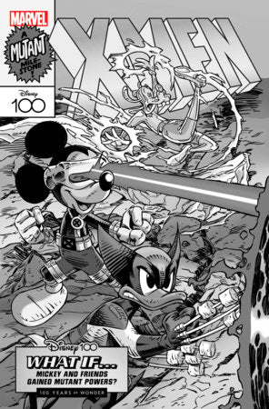 AMAZING SPIDER-MAN #39 100 COPY INCV VITALE MANGIATORDI DISNEY100 X-MEN B&W VARIANT [GW] (12/6/23)