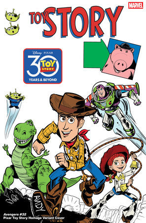 AVENGERS #32 MARCO FORCELLONI PIXAR TOY STORY HOMAGE VARIANT