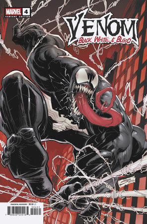 VENOM BLACK, WHITE & BLOOD #4 GERARDO SANDOVAL VARIANT