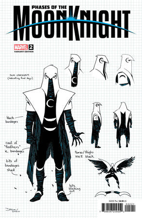 PHASES OF THE MOON KNIGHT #2 (OF 4) DECLAN SHALVEY DESIGN VAR