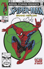AMAZING SPIDER-MAN #34 ADAM STAFFORD SPIDER-MAN: BRAND NEW DAY MARVEL STUDIOS VARIANT