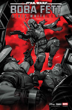 STAR WARS BOBA FETT BLACK, WHITE & RED #2