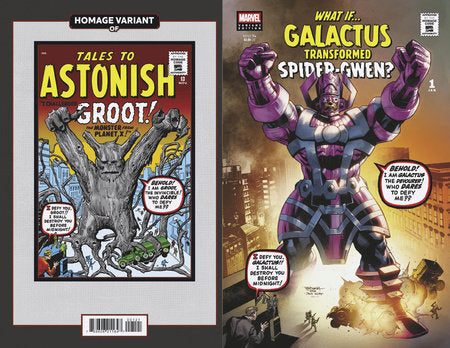 WHAT IF GALACTUS TRANSFORMED SPIDER-GWEN #1 HOMAGE VAR
