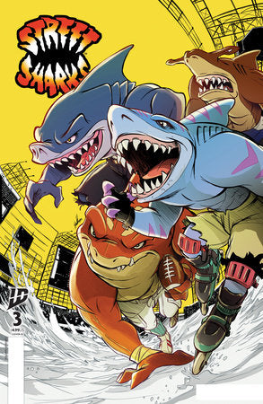 Street Sharks #3 Variant B (Santtos)