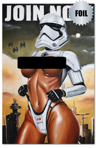 MAY THE 4TH EXCLUSIVE "FIRST ORDER" CVR B TOPLESS FOIL ARTBOOK JEREMY SMART /50
