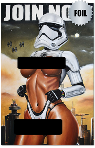 MAY THE 4TH EXCLUSIVE "FIRST ORDER" CVR C NAUGHTY FOIL ARTBOOK JEREMY SMART /50