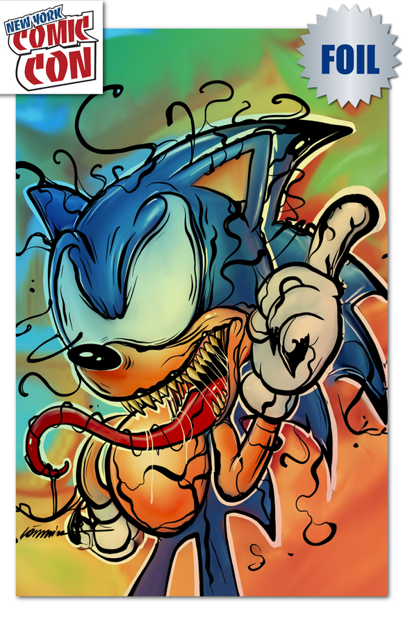 NYCC 2025 FAME: SONIC THE HEDGEHOG CVR B VIRGIN EXCLUSIVE FOIL GORKEM DEMIR /100