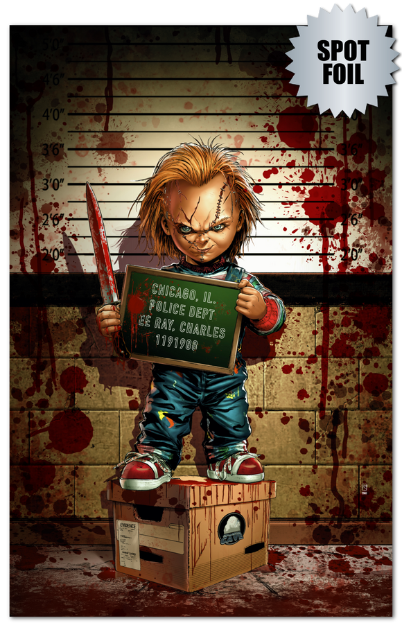BIRTH OF A SLASHER 'BRIDE OF CHUCKY MUGSHOT' EXCLUSIVE VARIATION RAYMOND GAY /50