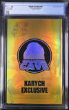 DOWNTOWN HIP HOP #3 EXCLUSIVE GOLD FOIL KARYCH COMIC ART BOOK CGC 9.8