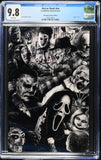 DEATHMATCH HORROR BOOK PRIZM SPOT FOIL HARRIGAN /100 CGC 9.8