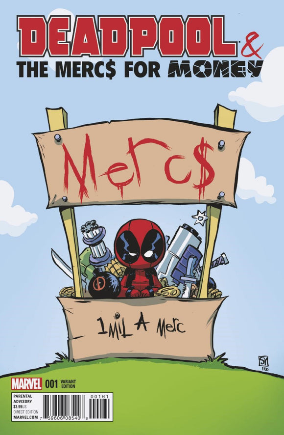 DEADPOOL & THE MERCS FOR MONEY #1 YOUNG VARIANT (SIGNED)