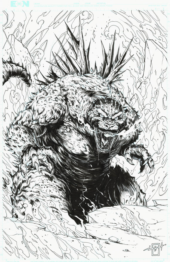 JONATHAN URIBE OA - GODZILLA IN HELL #1 (NYCC 2025) (SHIPS AFTER NYCC)