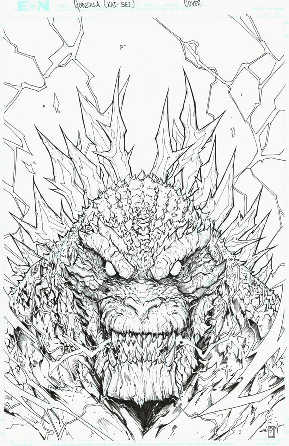 JONATHAN URIBE OA - GODZILLA KAI SEI (UPCOMING ISSUE FOR IDW SERIES) (SHIPS AFTER NYCC)