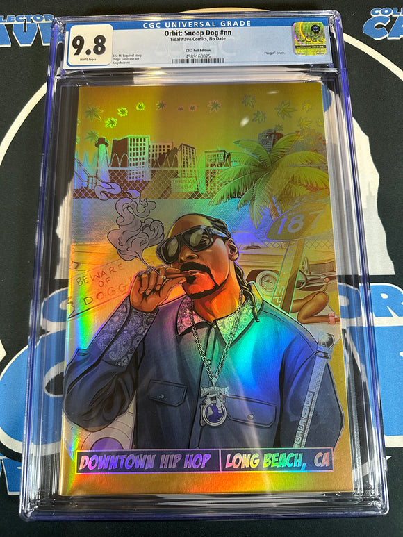 DOWNTOWN HIP HOP #9 FAME: SNOOP DOGG GOLD VIRGIN FOIL KARYCH CGC 9.8