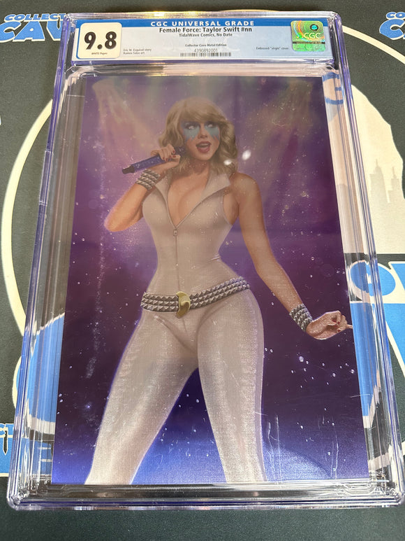 FEMALE FORCE TAYLOR SWIFT (DAZZLER) KARYCH METAL 1/10 VAR CGC 9.8