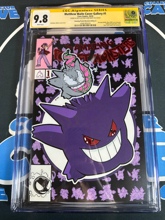 NYCC 2024 AMAZING POCKET MONSTERS CVR A CGC 9.8 MATTHEW WAITE VENOMIZED REMARK