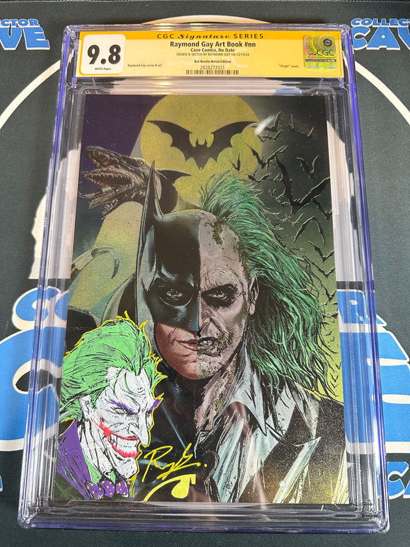 BAT-BEETLE GITD METAL RAYMOND GAY ART BOOK CGC 9.8 REMARK (JOKER)