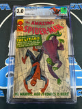 AMAZING SPIDER-MAN #6 CGC 3.0 (1ST APP LIZARD)