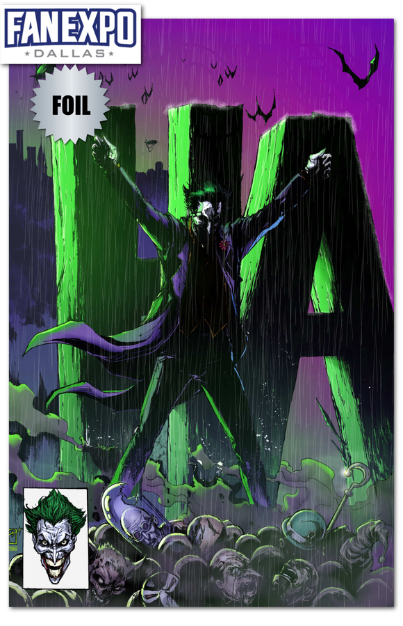 **FRIDAY 7PM EST** FANEXPO DALLAS BEYOND THE JOKER COMPLEX VIRGIN FOIL JONATHAN URIBE EXCLUSIVE /50