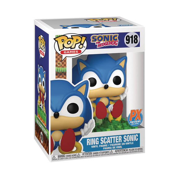 Funko Pop! Sonic The Hedgehog - PX Exclusive Ring Scatter Sonic