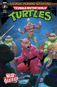 TMNT SATURDAY MORNING ADV CONTINUED #2 CVR B SCHOENING