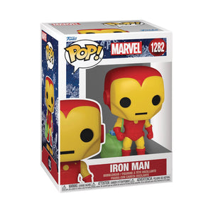 Funko Pop! MARVEL HOLIDAY- IRON MAN W/BAG (PREORDER ITEM LATE OCT 2023)
