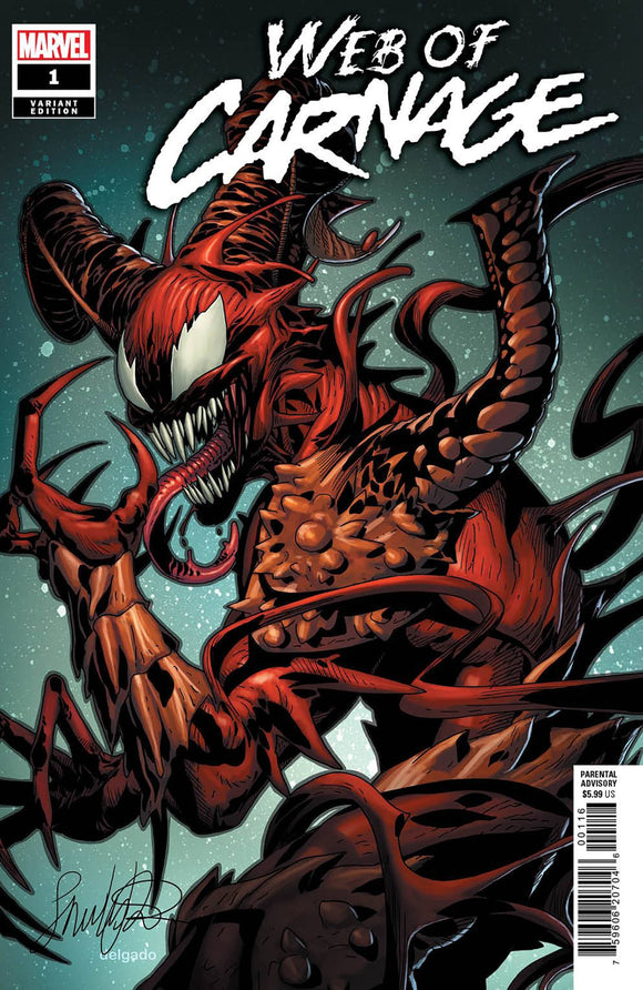 WEB OF CARNAGE #1 25 COPY INCV SALVADOR LARROCA VAR