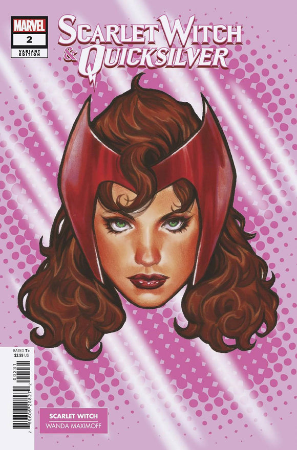 SCARLET WITCH AND QUICKSILVER #2 MARK BROOKS HEADSHOT VAR