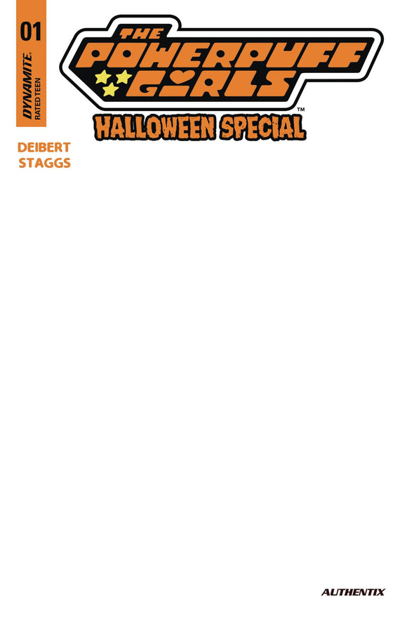 POWERPUFF GIRLS HALLOWEEN SP ONE SHOT CVR F BLANK AUTHENTIX (10/23/2024)