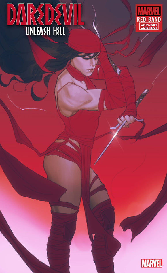 DAREDEVIL UNLEASH HELL RED BAND #1 (OF 5) SWABY ELEKTRA VAR (1/8/2025)