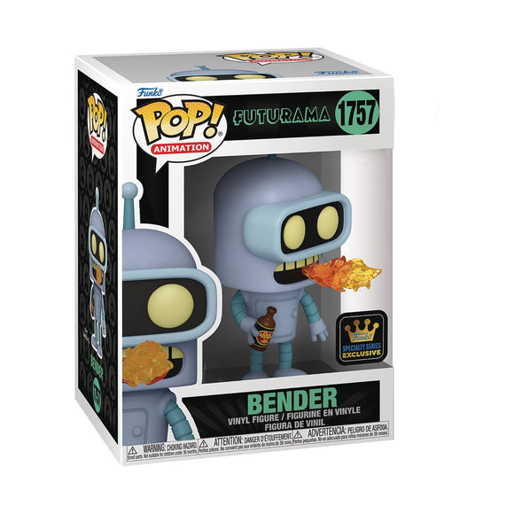 Funko Pop! Futurama Wave 2 - Specialty Series Bender w/Booze & Flame Burp (PREORDER ITEM NOV 2024)