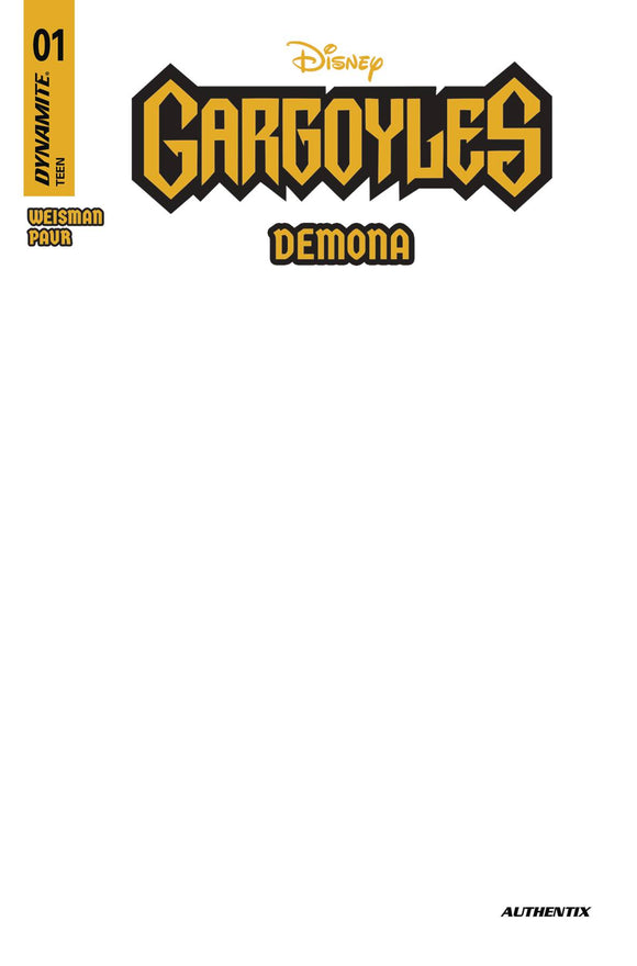 GARGOYLES DEMONA #1 CVR I BLANK AUTHENTIX (5/28/2025)