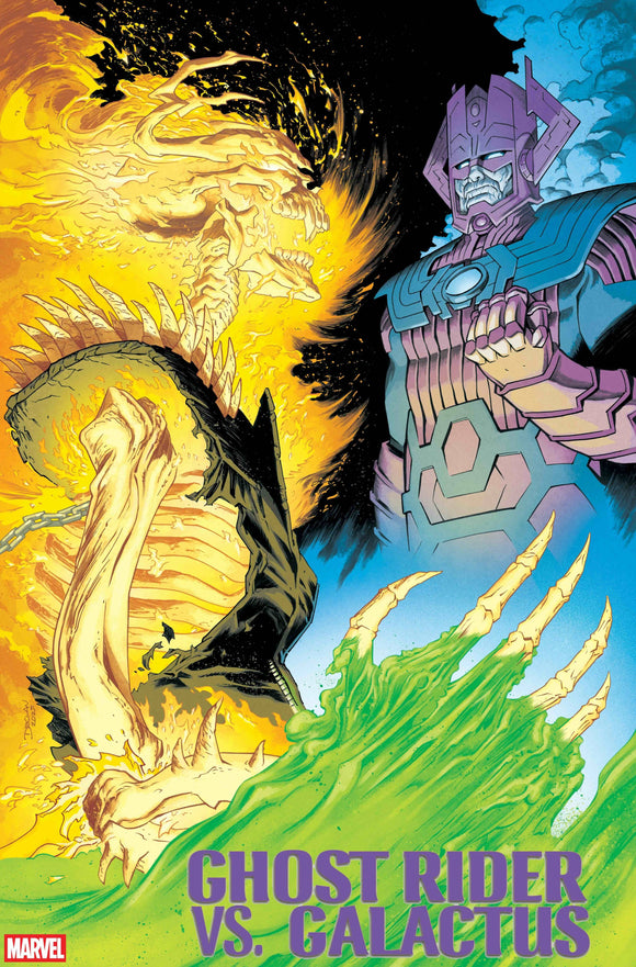 GHOST RIDER VS GALACTUS #1 25 COPY INCV DECLAN SHALVEY VAR (6/04/2025)